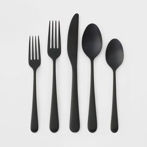 THRESHOLD (TARGET) HARRINGTON FLATWARE SET - BLACK [FINAL PRICE]